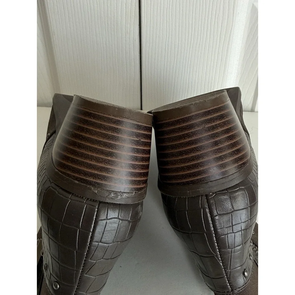 Ankle Bootie Market and Spruce Women's Agria Zipper Espresso Brown Sz 9